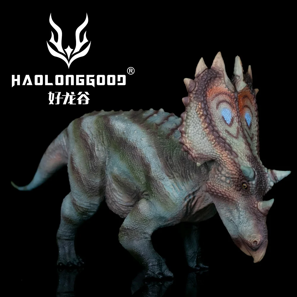 Haolonggood 1/35 Utahceratops figurki dinozaurów Model zwierzęcia zabawka