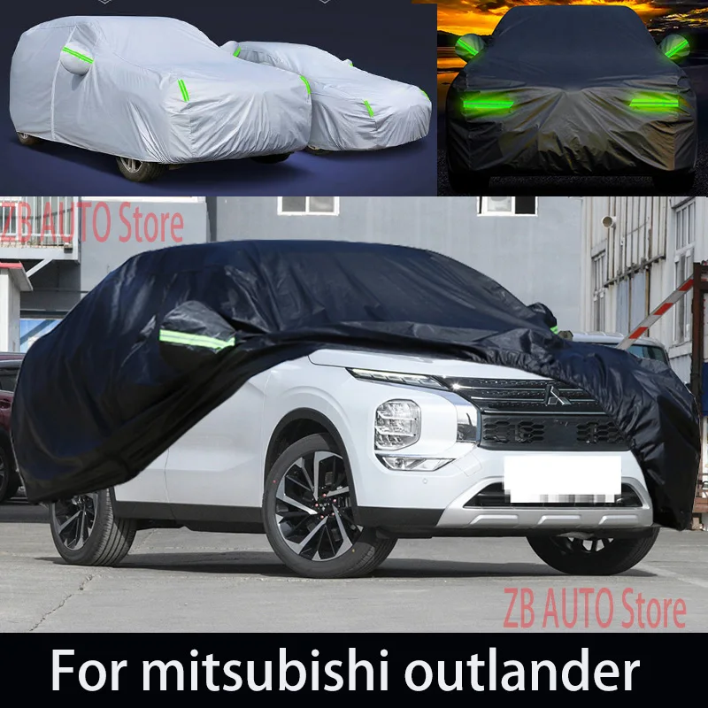 

For mitsubishi outlander Outdoor Protection Full Car Covers Snow Cover Sunshade Waterproof Dustproof Exterior Car accessories