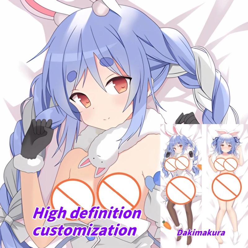 

Dakimakura Anime Pillow Case Hololive Usada Pekora Double-sided Print Of Life-size Body Pillowcase Gifts
