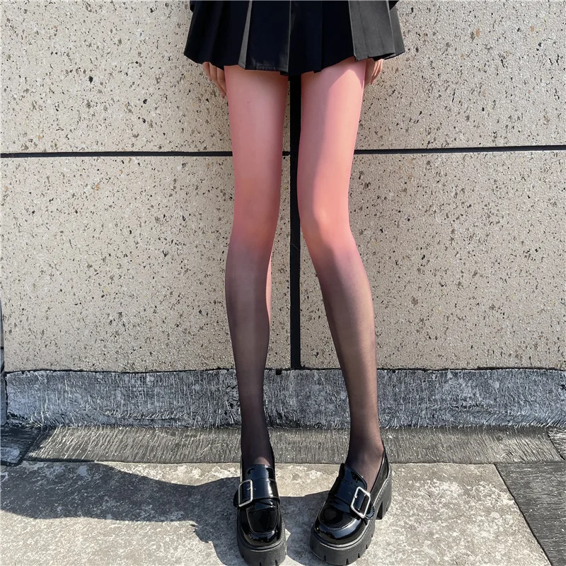 

40-70kg Gradient Women Stockings Pantyhose High Elastic Transparent Sexy Lady Stocking Tights Hot Girls Accessories Silk Sock