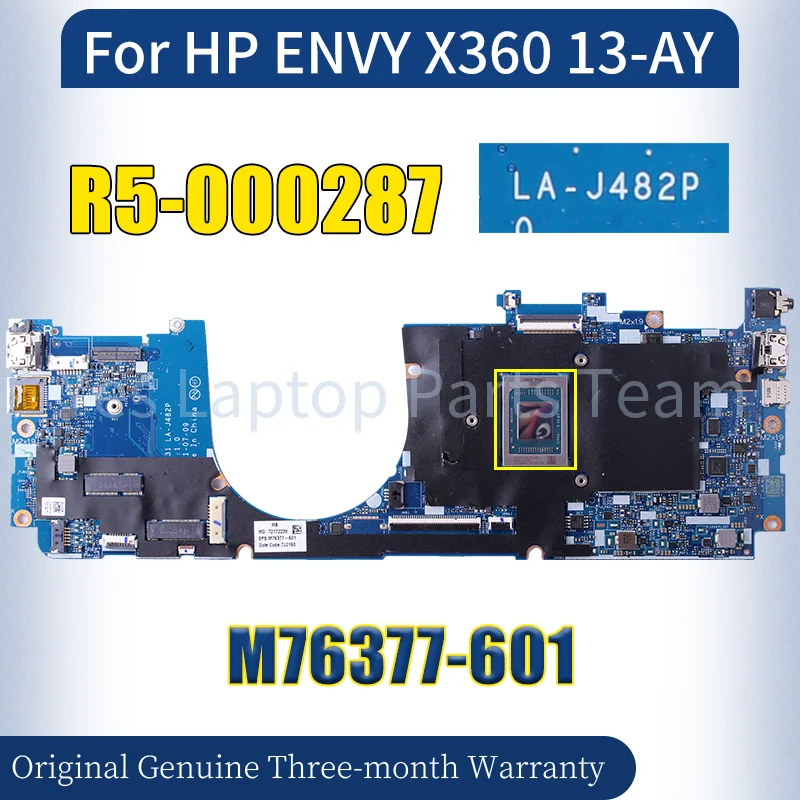 LA-J482P For HP ENVY X360 13-AY Laptop Mainboard M76377-601 R5-000287 Notebook Motherboard