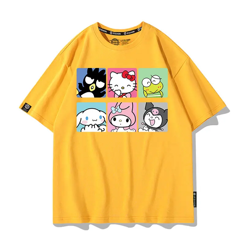 New Sanrio Children's T-shirt Meileti Kuromi Yugui Dog Katie