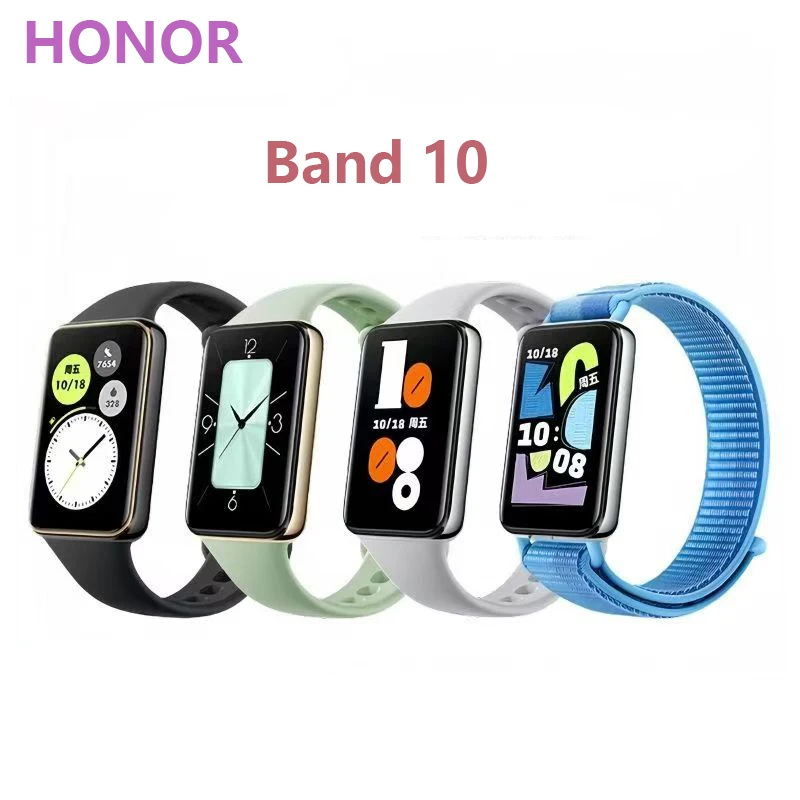

Honor Bracelet 10 Smart Sports Fitness Tracker Health Monitoring Phone Reminder with Message Alert for Active Lifestyle