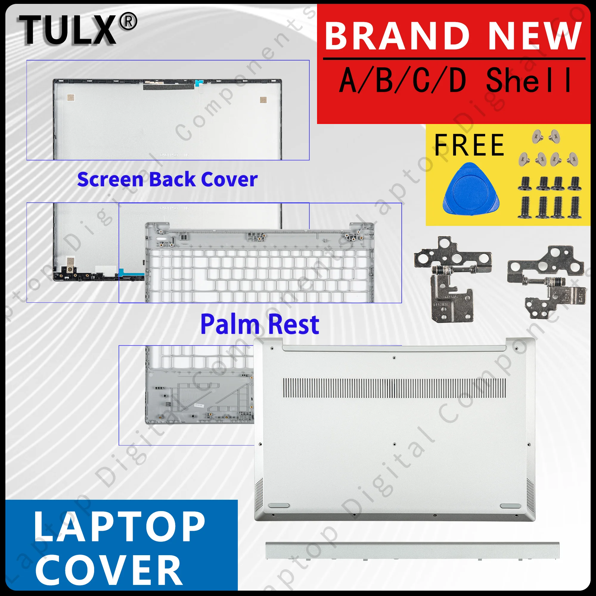 

New Cover For IdeaPad S340-15 S340-15IWL S340-15API Laptop LCD Back Cover LCD Front Cover Keyboardcase Bottom Cover Hinge