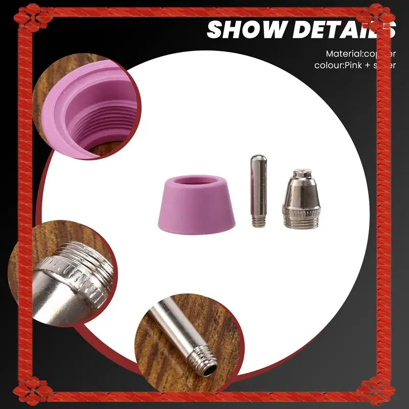 

24-Hour Delivery 50Pcs Plasma Cutter Torch Consumables Electrode Nozzles Cups Kit For AG-60 SG-55 WSD-60 Fit CUT-60 LGK-60 Plasm