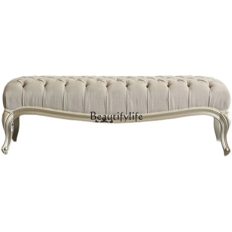 

4 Light luxury living room sofa bench cloakroom entry American bedroom bedside stool