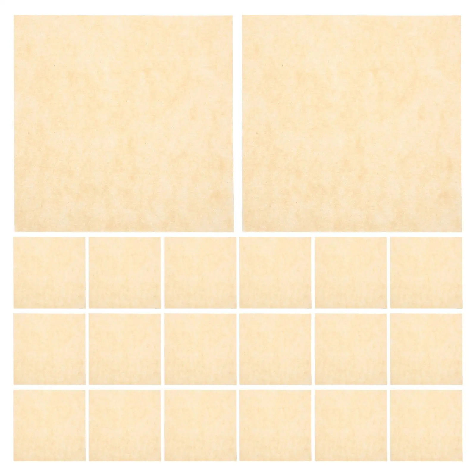 

500 Sheets Oil Absorbing Paper 15x15cm Kitchen Bakeware Food Tray Snack Mat Wrapping Paper Disposable Baking Pads Grease Proof