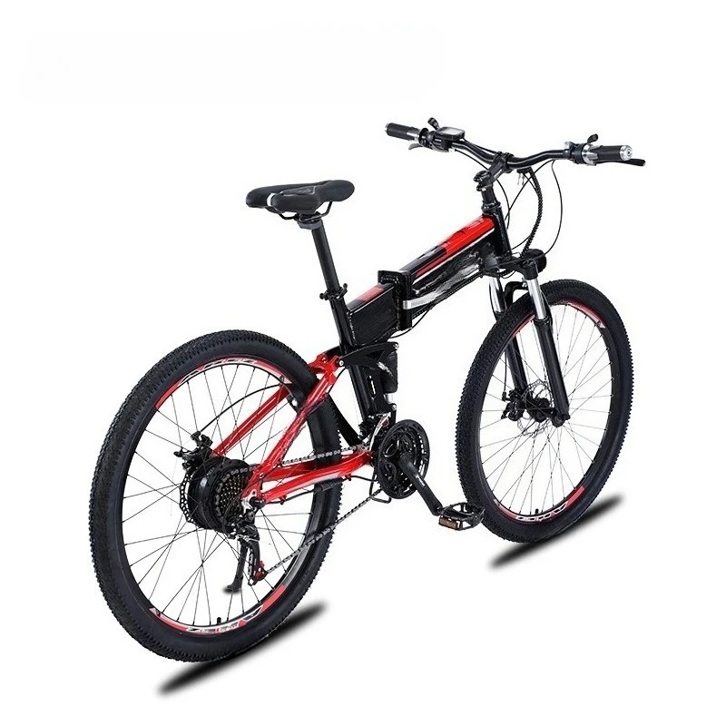 27.5-Inch Aluminum Mountain Bike Folding 27-Speed Assist Bike Double Shock Absorption