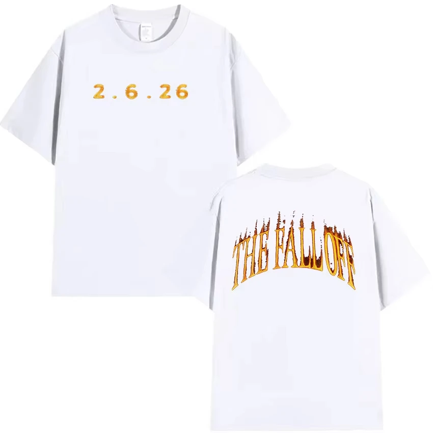 J.Cole The Fall Off New Album 2.6.26 Graphic T Shirts Men Women Vintage pure Cotton T-shirt Hip Hop Gothic Clothing T-shirt