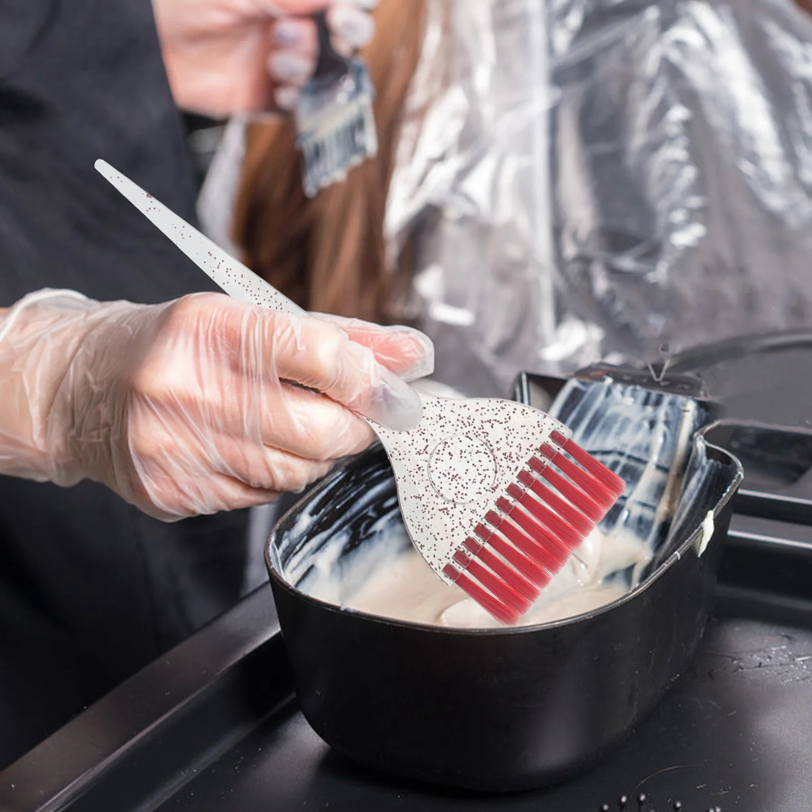 1Set Hair Coloring Brush and Thickened Mixing Bowl Hair Dye Tool Set for Professional Salon Home Salon Supplies - Image 6