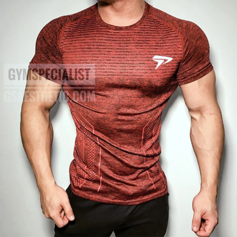 2023 New large-type Men Compression T-shirt men Sporting Skinny Tee Shirt Male Gyms Running T-shirt Fitness Sports men t-shirts