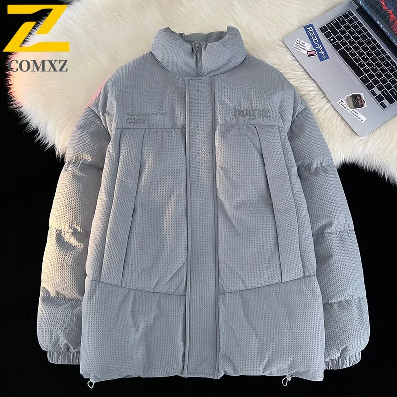 سترة COMXZ الفاخرة المملوءة في الهواء الطلق 2025 سترة رجالية مغامرة مقاومة للبرد سترة مريحة لركوب الدراجات سترة واقية جديدة للشتاء الخفيف #5