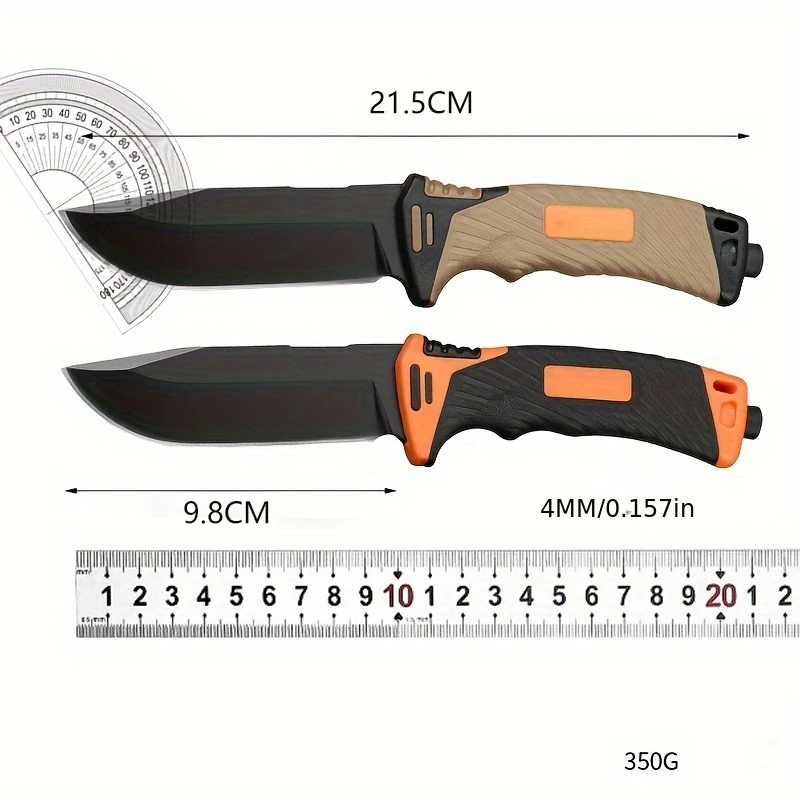 1PC Outdoor multifunctional self-defense knife integrated tool high hardness wilderness straight knife for survival