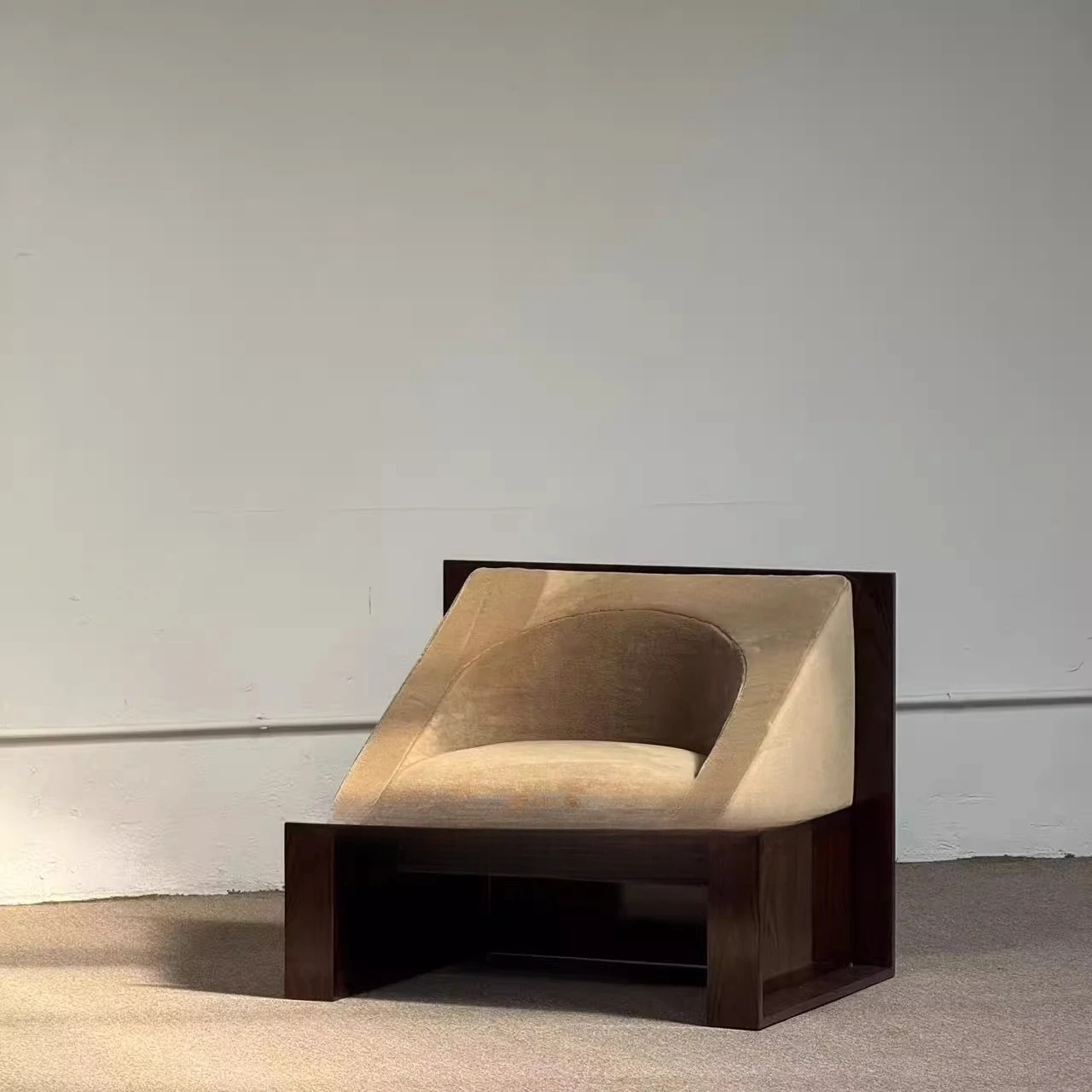 tumor bark single sofa chair modern simple light luxury living room hotel model room sofa chair