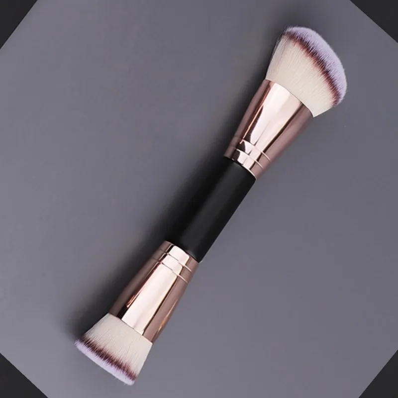 1PC Double-head Blush Foundation Single for Contouring and Tanning, Soft Nylon Bristles, Fragrance-free, Makeup Stick for All Sk