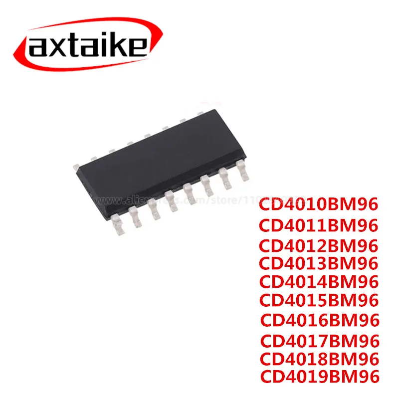 10PCS CD4011BM96 CD4012BM96 CD4013BM96 CD4016BM96 SOP-14 CD4010BM96 CD4014BM96 CD4015BM96 CD4017BM96 CD4018 CD4019 SOP-16  quali