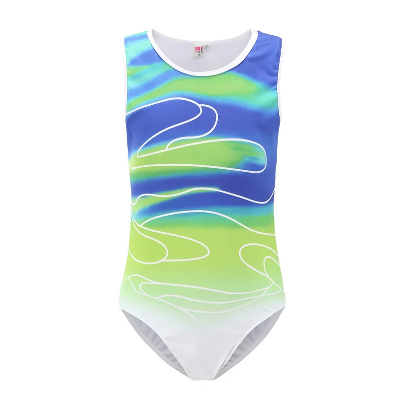 Sleeveless Gymnastics Tank para meninas e meninos, alta qualidade, barato