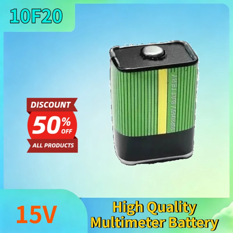 New 10F20 15V 4F22 6V 6F22 9V Battery for MF10/14/30/35 Multimeter Moisture Meter Instrument High Quality Replacement Battery