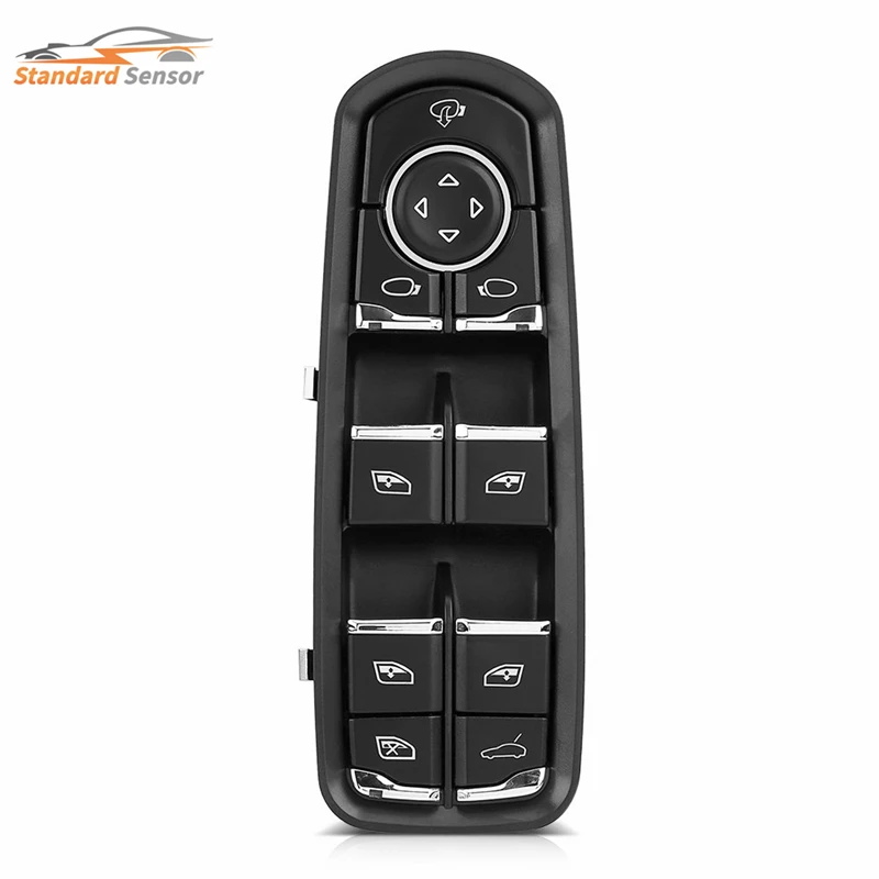 7PP959858R Window Power Control Switch For Porsche Panamera Cayenne 4.8L V8 3.6L V6 3.0L V6 Macan 3.0L 3.6L V6 2.0L L4  7PP95985