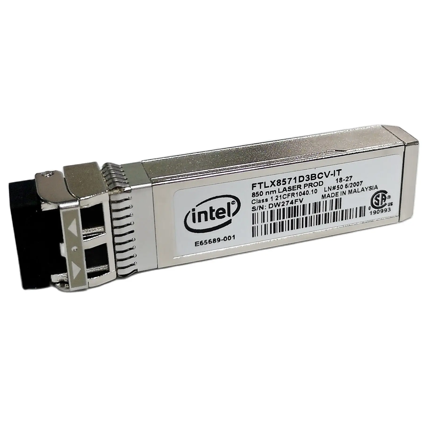 Para intel X520-DA2 FTLX8571D3BCVIT1 E10GSFPSR 10Gigabit Multimodo 850nm Transceiver