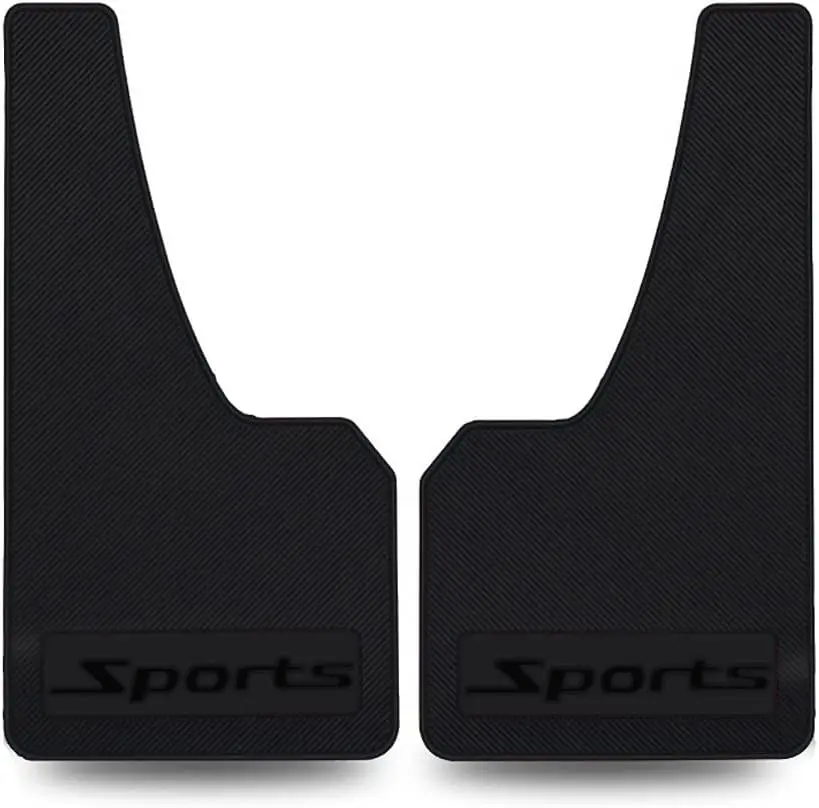 

Universal Rubber Mud Flaps Splash Guards Front Rear Black