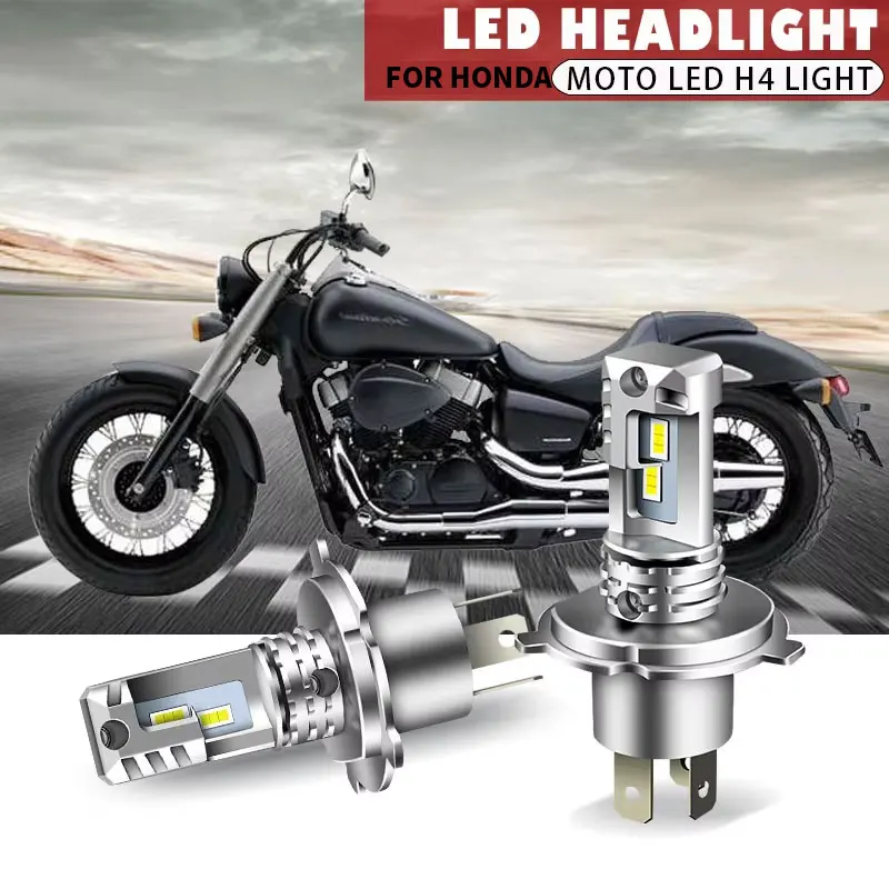 

Motorcycle Headlight 12000LM 60W H4 CSP LED Bulbs Headlight Wireless Size Design For Honda VT750C Shadow Aero 2004 2005 2006