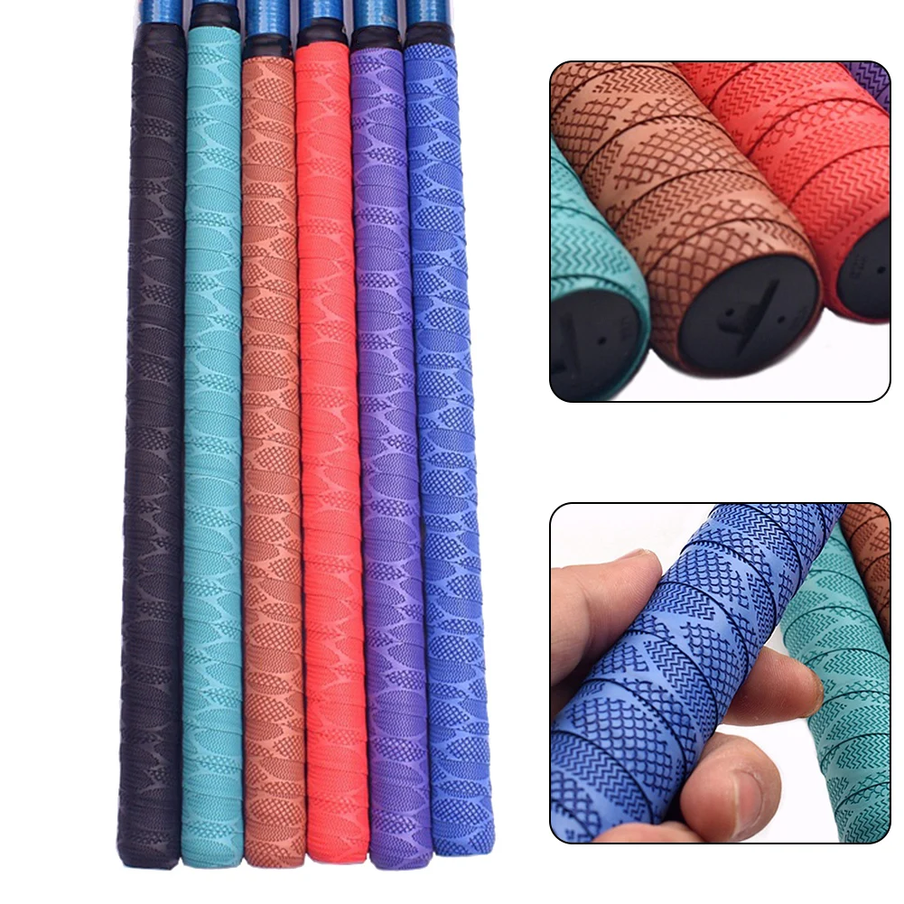 2m Fishing Rod Grip Strap Concave-convex Texture Anti-skid Wrap Strap Tennis Badminton Racket Bike Grip Strap Tape Accessories