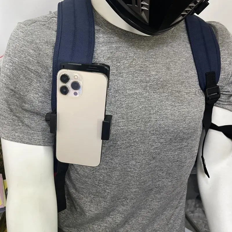Action Camera Backpack Mount Sturdy ABS Wide Compatibility for First Person View Vlogging Hiking Outdoor Travel