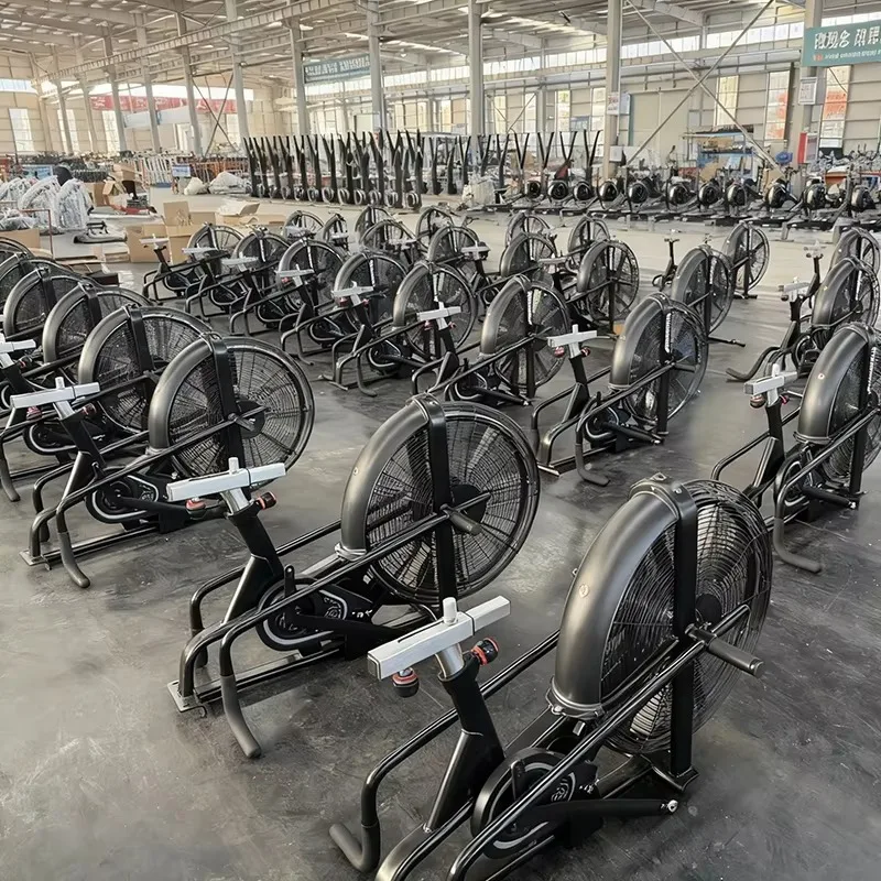 Commercial Use Multifunctional Upright Exercise Bike Air Bike Cross Trainer with Chain Drive for Home and Office Gym Equipment