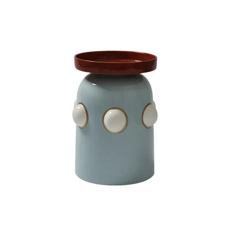 Postmodern creative simplicity color solid wood edge table