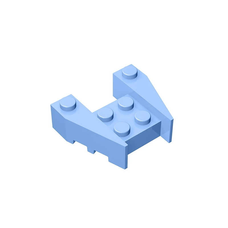 Gobricks-cuña de GDS-947 3x4 con muescas de tachuelas, compatible con lego 50373, juguetes para montar, bloques de construcción técnicos