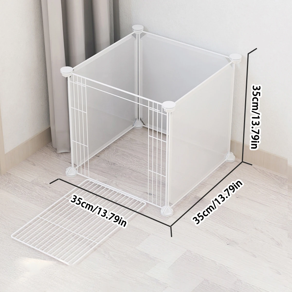 Clôture multifonctionnelle pour animaux de compagnie, bricolage, clôture transparente pour chien, Cage pour chien, chat, clôture d'isolation pour lapin