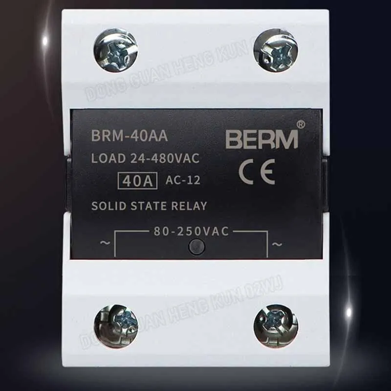 

1Pcs Solid State Relay BRM-40AA AC Control AC Module SSR-40AA Single-Phase 40A A4840 No Contact Mute No Spark