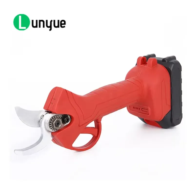 21V Professional Cordless Electric Pruning Shears Battery Powered Garden Tool for Fruit Tree Grape Branch Cutting High