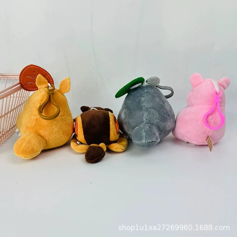 4PCS My Neighbor Totoro Cute Anime Character Figure Keychain Mini Toy Lovely Bag Hanging Decorative Ornament Holiday Gift