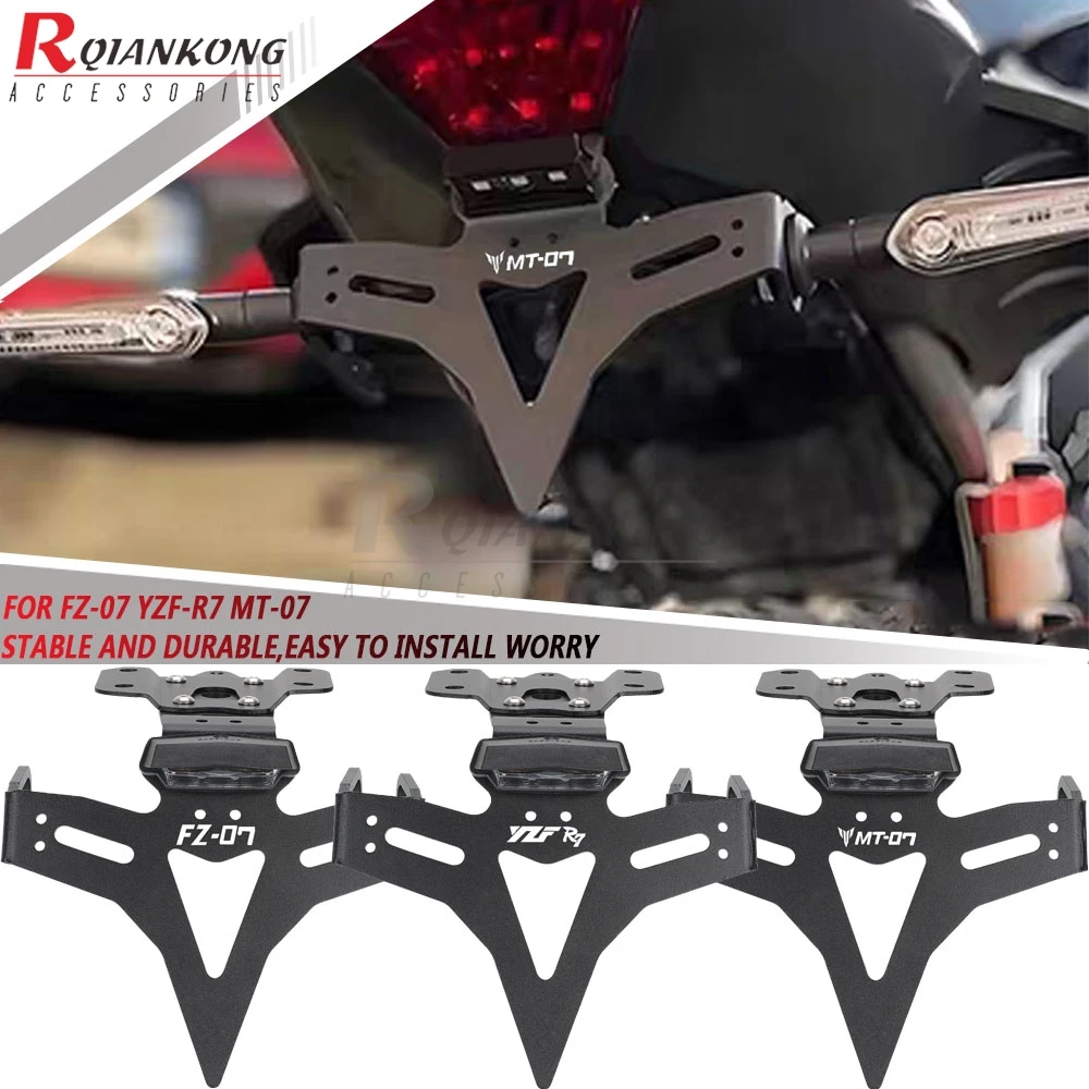 LED Tail Tidy Eliminator 2013 2014 2015 2016 2017 2018 2019 2020 2021 2022 2023 2024 FOR YAMAHA MT-07 License Plate Holder Mount