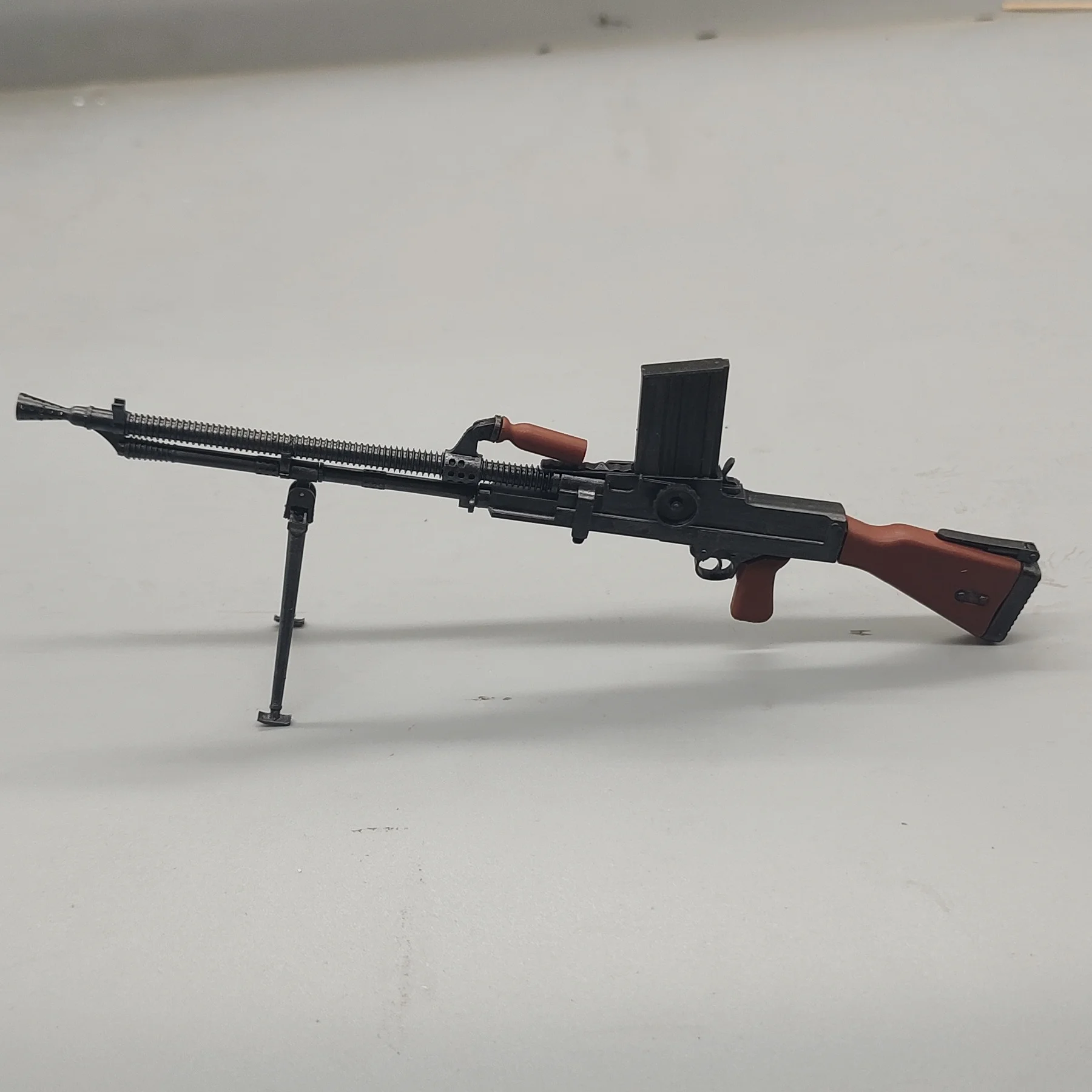 3D Impresso Escala 1/6 Checa ZB26 Light Metralhadora Modelo Miniatura de Alta Precisão para Figuras de Ação Pintable Colecionável