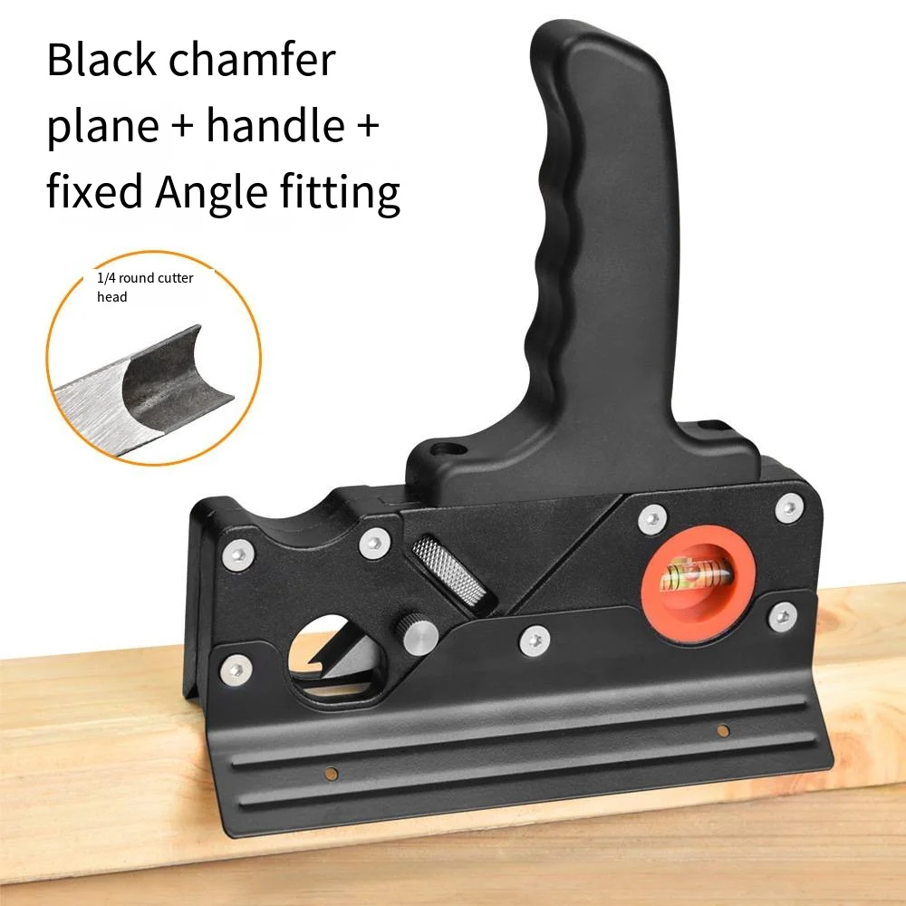 Woodworking Edge Trimming Planer 45 Degree Chamfer Plane Hand Tool DIY Bevel Corner Trimming Plane Manual Deburring Angle Planer