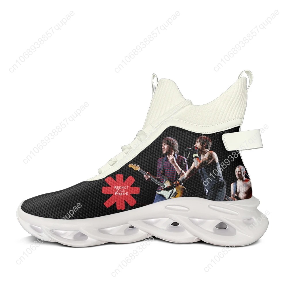 Red Hot Chili Peppers High Top Flats Sneakers Hip Hop Rock Men Wome Casual Shoes Running Shoes Sneaker Mesh Footwear Custom Shoe