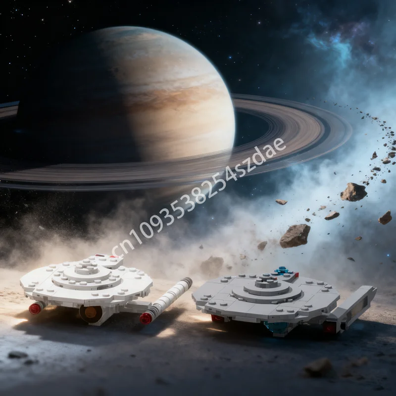 

413 шт. MOC Thantos Тип звездный корабль и ремонт пространственная модель строительные блоки сборка DIY креативные игрушки идея Рождественский подарок на день рождения