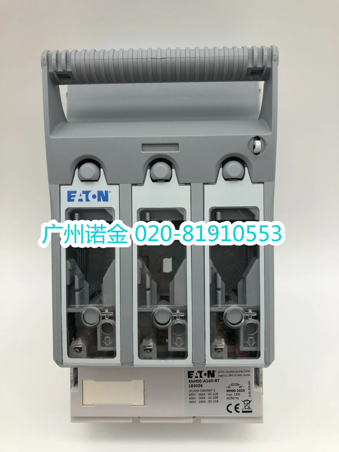 ตัวตัดการเชื่อมต่อชนิดฟิวส์ EATON XNH00-A160-BT แทนที่ GSTA00-160 ที่ไม่ได้ใช้ในสต็อก