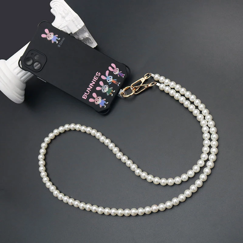 Pearl Phone Strap Crossbody Handbag Chains Replacement Leather Shoulder Bag Pendant Diy Women Girl Bag Part Accessory