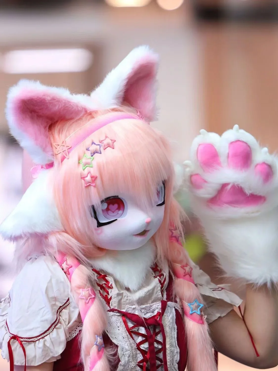 

Fursuit Kigurumi Headsets Furry Cosplay Costumes Rubbit Doll Cat costumes Animal Heads Wearable Kig Headsets Animal Costumes