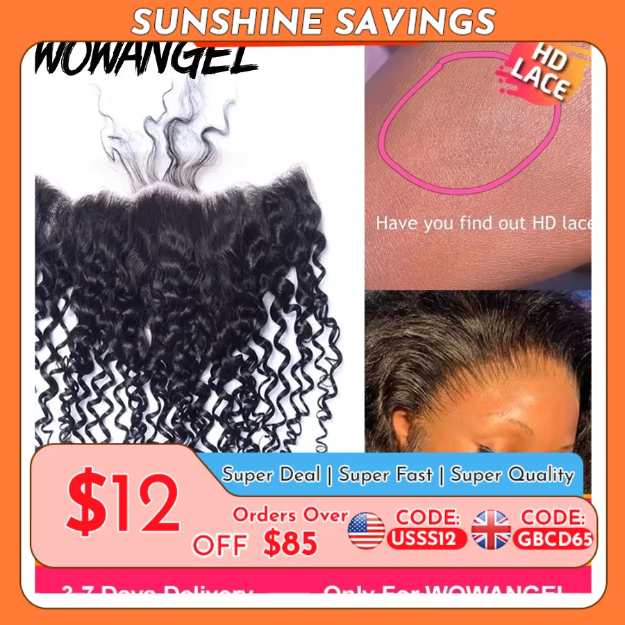 SKINLIKE Real HD Lace Frontal Melt Skins Straight invisible HD Lace Closure Only Deep Wave Kinky Curly Water Wave Human Hair
