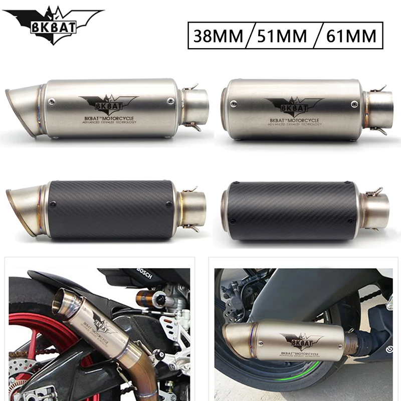 51mm Motorcycle Exhaust Muffler Pipe with DB Killer Escape Moto Pitbike FOR YAMAHA XMAX300 YZF-R125 XT 600 XSR 700 XSR900