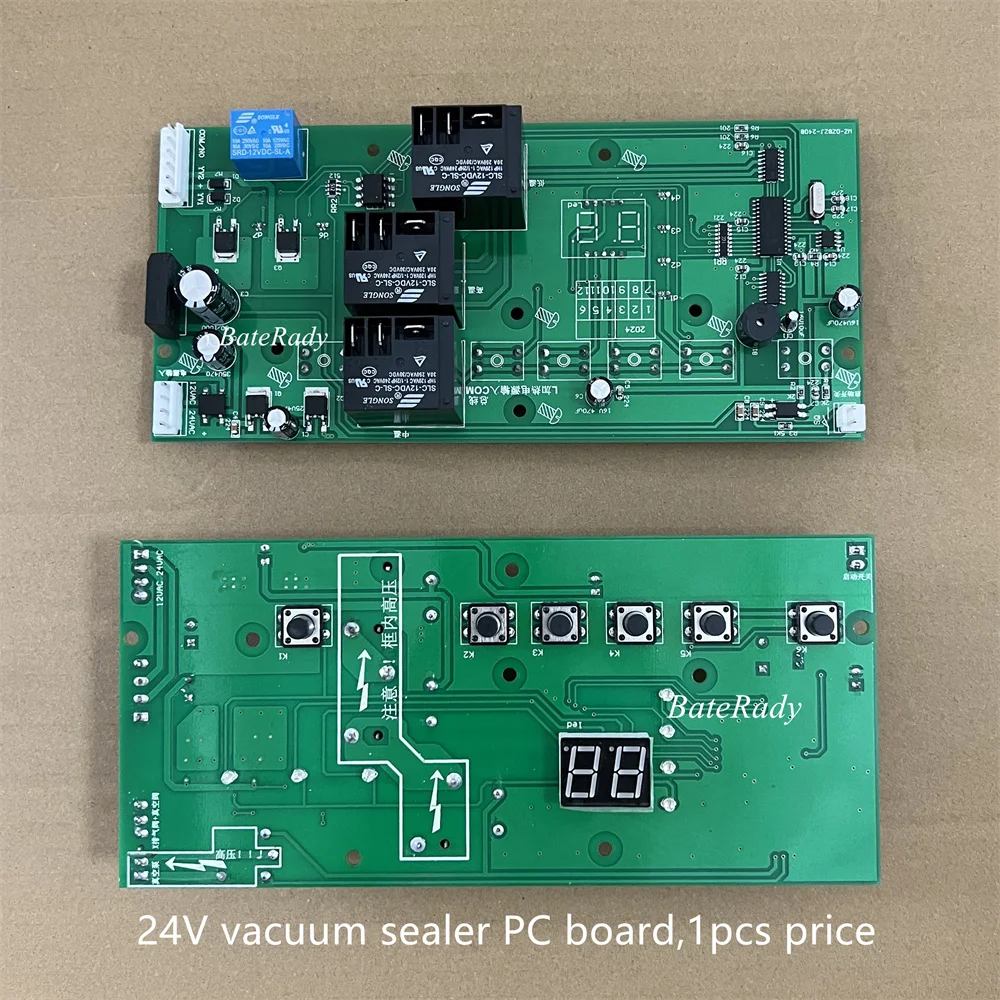 BateRady DZ400 Electric External Vacuum Sealer 24V PC Board,Vacuum Sealing Machine Spare Part,1pcs price