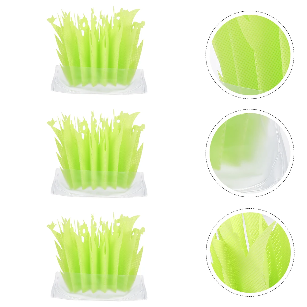 

3pcs Reptile Box Bright Color Simulated Plants For Terrarium Tortoise Cage Unplugged Humidifier Washable Reptile Tank Humidifier