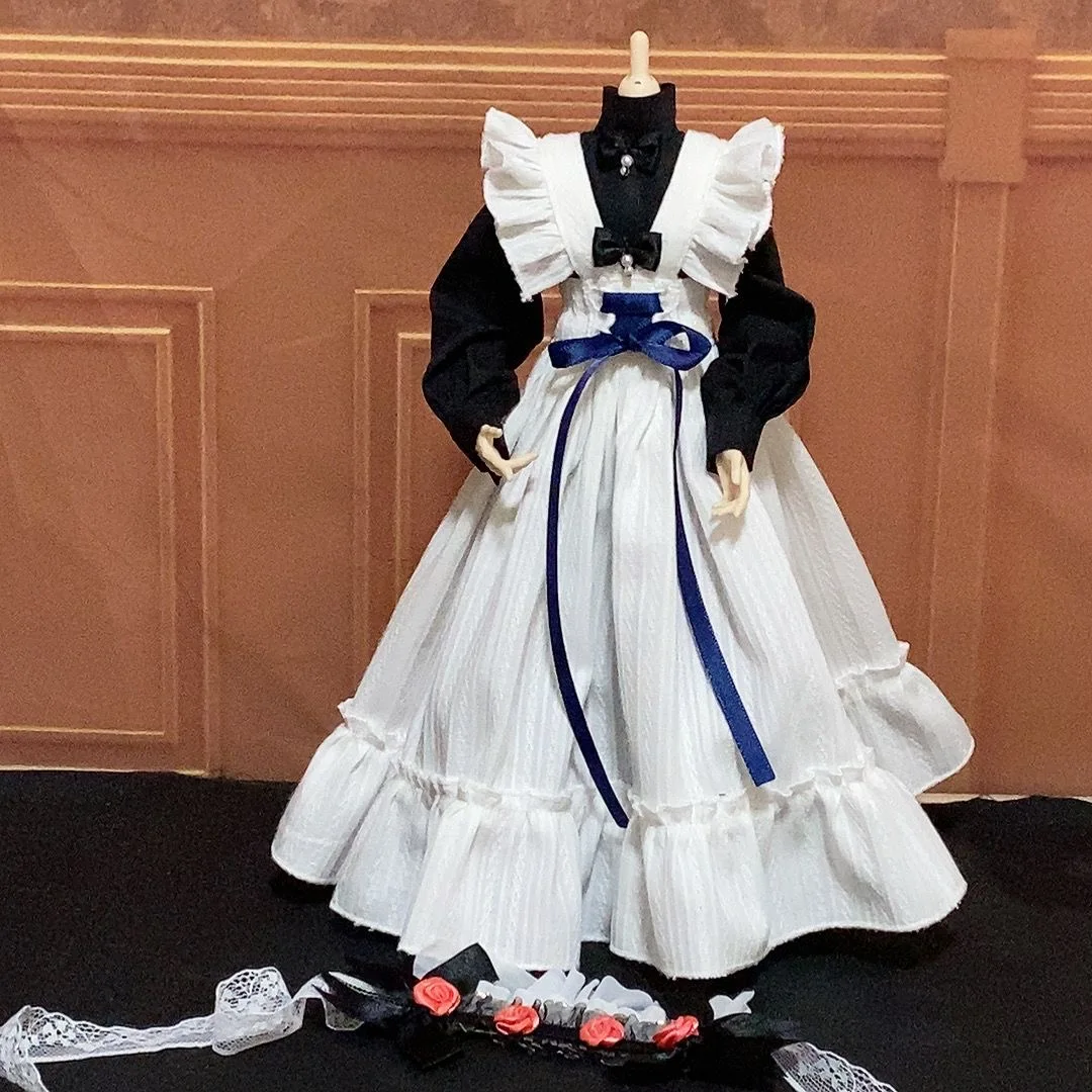 1-3-bjd-as-maid-black-and-white-dress-high-quality-doll-clothes-free-shipping