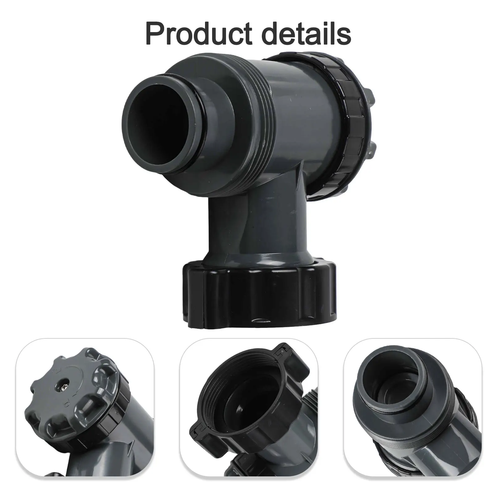 

Replacement On Off Plunger Valve for Pool Filter Pumps Compatible with 38 Hose Diameter and Various Connector Fittings