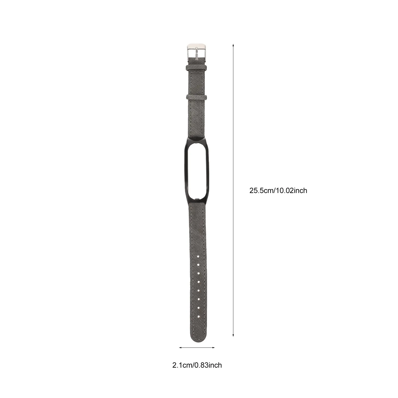 1Pcs Watch Band Denim Design Vintage Retro Style Metal Shell Smooth Surface Adjustable Comfortable Fit for Fitness Track